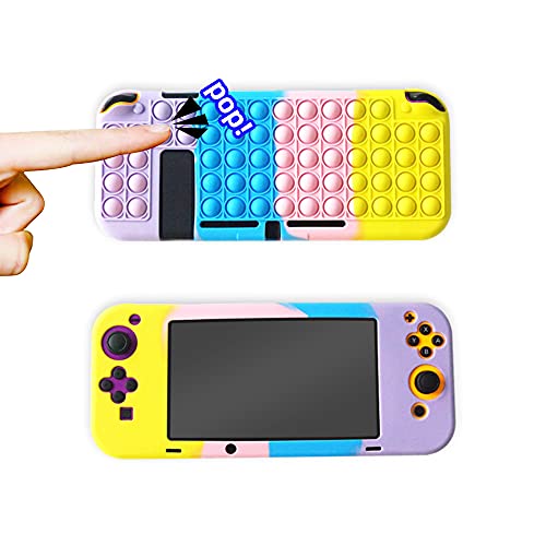 Capa protetora para Nintendo Switch Lite, Relieve Stress Push Pop Bubble Sensorial Toy Design, Capa