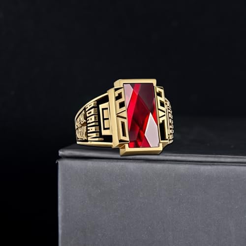 Custom Class Rings for Men 925 Sterling Silver /10k/14k/18k High School College Ring Graduation Ring Graduation Gifts for Men2