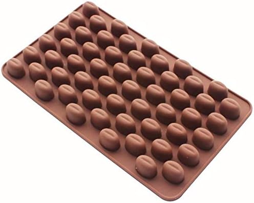 RKPM HOMES Silicone Chocolate Mold Candy Mold Jelly Ice Cube Tray Muffin Sugar Craft Fondant Mold Mould Cake Decorating Tools (Coffee Been Shape Mold)
