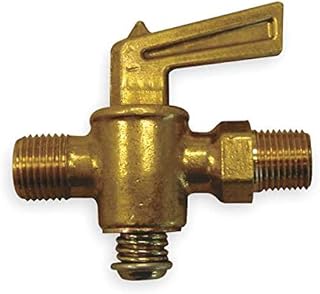 Ground Plug Valve,1/4 in,30 Psi,Brass