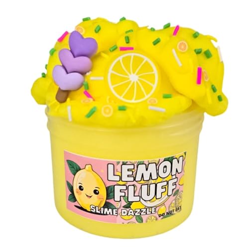 Lemon Cloud Slime Scented Drizzly Slime Made in USA