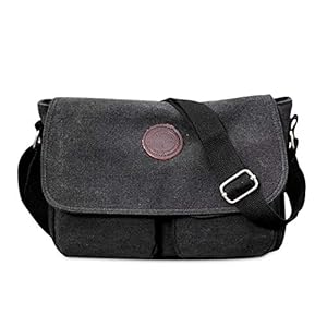 FANDARE Schoudertas Canvas Schoudertas Uniseks Schoudertassen 7,9 inch iPad Messenger Bag Briefcase Heren/Vrouwen Sporttas Werk School Schooltas