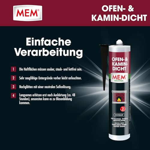 MEM Ofen & Kamin-Dicht - 310 ml Kartusche – Ansicht 5