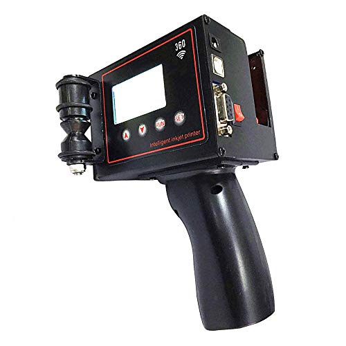 Mxbaoheng Handheld Inkjet Printer Intelligent Hand Jet Printer Smart Inkjet Coding Machine Date Coder For Date/Graphic/Batch Number/Serial Number/Logo/Barcode/Qr Code/Trademark #TOP17