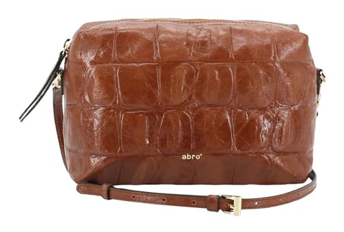 Sac bandoulière ABRO cuir caramel : rangez tout avec élégance sans encombrement