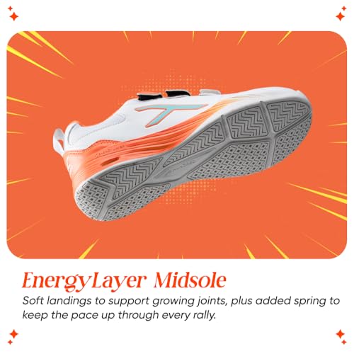 Image of Hundred Court Champions Unisex Non-Marking Court Shoes | Badminton, Pickleball, Table Tennis & Other Indoor Sports | Lightweight, Cushioned Grip