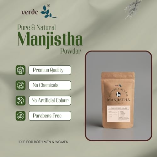 Image of 100% Pure & Natural Manjistha Powder for Face /Hair /Skin - Facepack for Clean and Glowing Skin - 1 KG