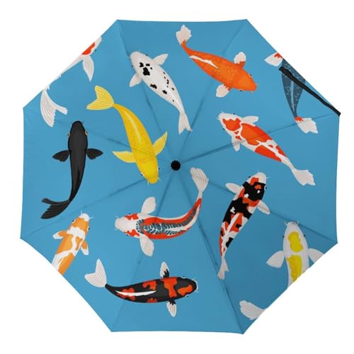 Parapluie voyage pour femme homme automatique pliant lèvres rouges