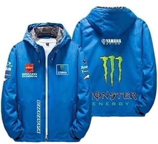 [TABBY] MOTO サイクリングジャージ GPins レーシング モーターサイクルジャケット カーディガン (L（春·秋）,ブルー1) [並行輸入品]