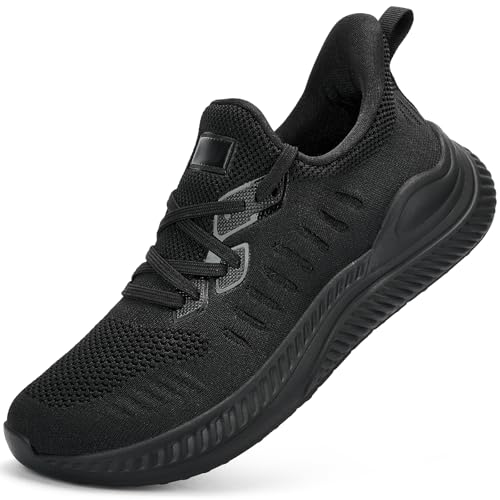 Wide Walking Shoes for Men Slip On Mens Running Shoes Tennis Shoes Lightweight Breathable Walking Sneakers Workout Gym Wide Sneakers