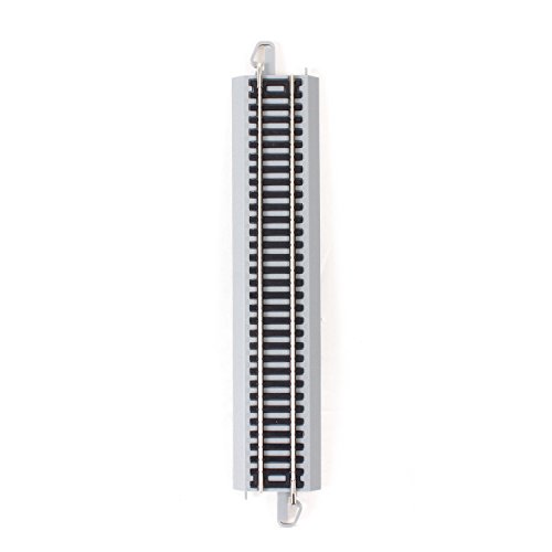 Bachmann Trains - Snap-Fit E-Z Track 9” Straight Track (4/Card) - Nickel Silver Rail With Gray Roadbed - Ho Scale #TOP1