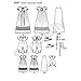 Simplicity Special Occasion Baby Clothing Sewing Pattern, Sizes XXS-M