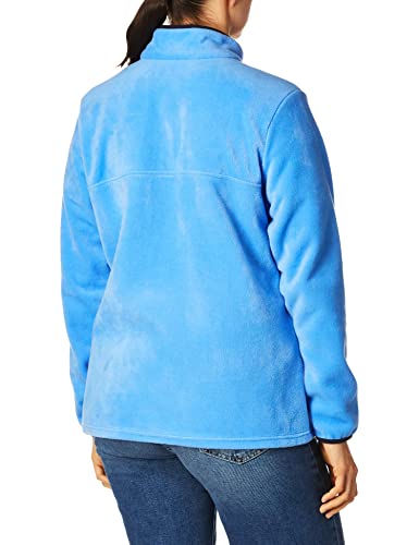 Image of Columbia Womens Benton Springs Half Snap II Pull Over Fleece Jacket, Dark Stone /Canoe /Vintage Blue, 3X