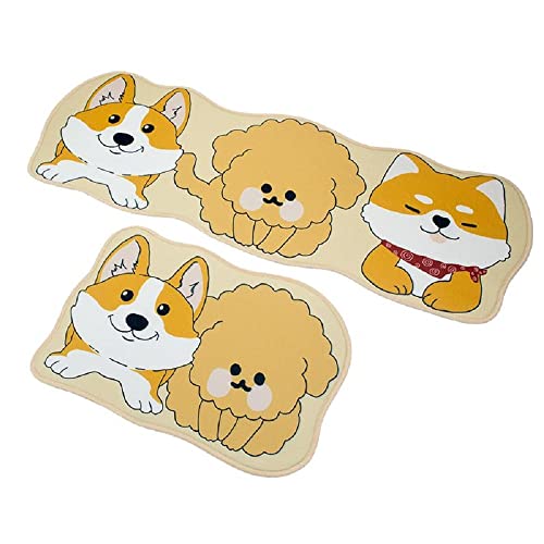 Image of HomeCloud Rubber 6mm Fruit Printed Thick Anti Slip, Washable, Big Size, Printed, Designer Folding Kitchen Mat for Floor Home Bedroom -, Standard Size (40 x 120 cm 40 x 60 cm)