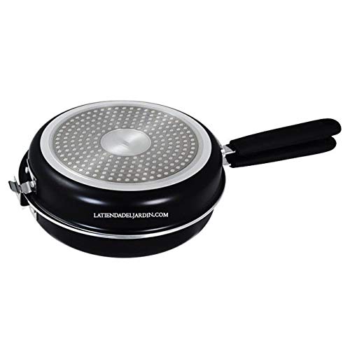 Suinga Sartén Doble Especial Para Tortillas Y Crepes Con Un Diámetro De 24 Cm. Apta Para Todo Tipo De Cocinas. Fabricada En Aluminio