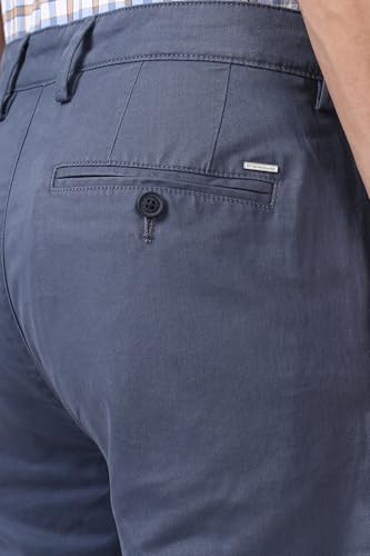 Image of Peter England Men's Slim Fit Mid Rise Super Premium Wrinkle Free Casual Trouser Chinos