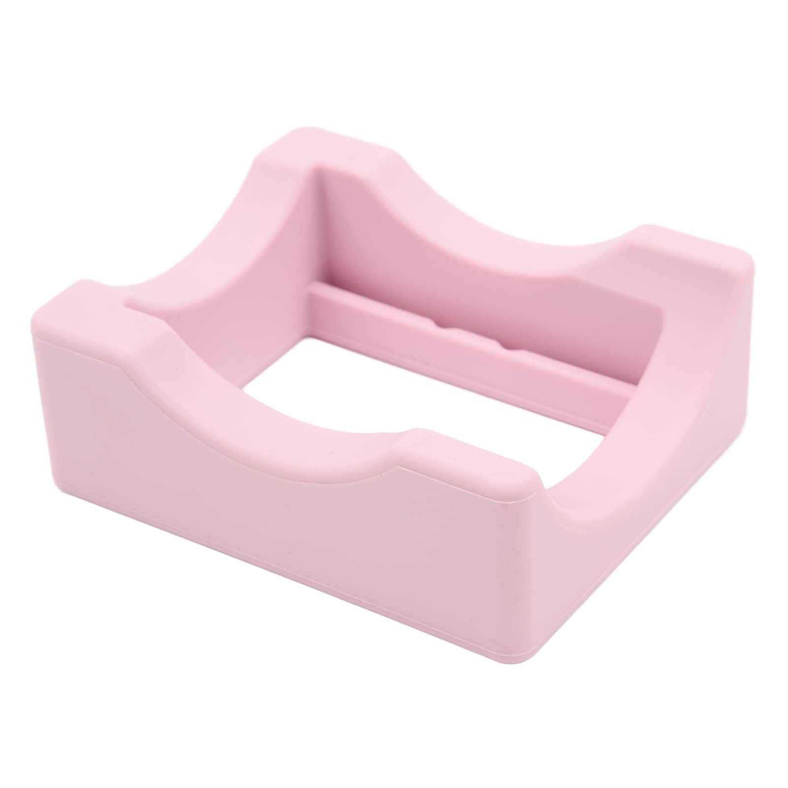Silicone Cup Cradle, Non Slip Cup Cradle for Crafting Portable Tumbler Holder for Crafts Silicone Cup Cradle Cup Holder with Built in Slot for Decals on Cups and Bottles (Pink)