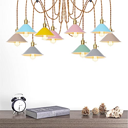 Lampe araignée de plafond réglable pour corriger un éclairage décentré