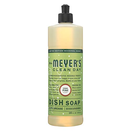 Image of Mrs. MEYER'S Liquid Dish Soap, Iowa Pine, 16 OZ (Pack of 6)