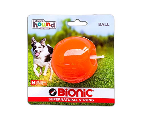 Outward Hound Bionic Opaque Ball - Large, Orange