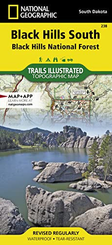 Black Hills South Map [Black Hills National Forest] (National Geographic Trails Illustrated Map, 238)