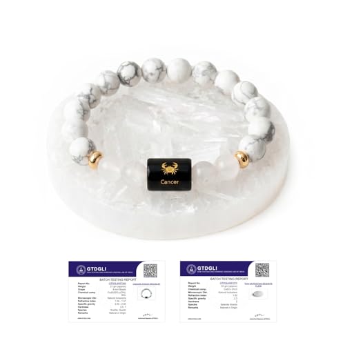 Image of Astrotalk Zodiac Bracelet with Raw Selenite Plate | Healing Crystals for Protection & Emotional Balance | Citrine & Tiger Eye | Bracelet for Man & Woman | Gift for Man & Woman