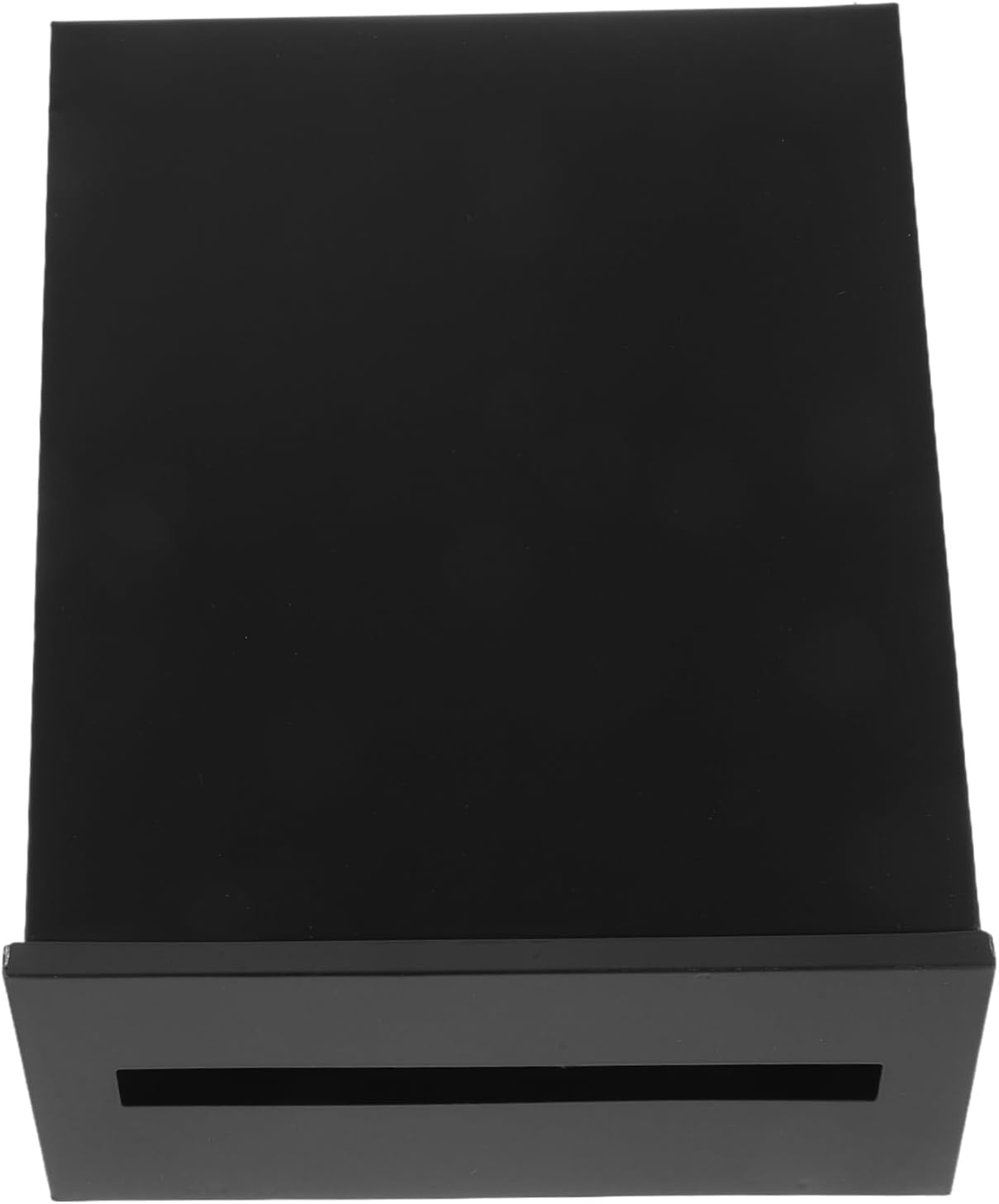 Donation Box with Slot Wall Mounted Rustic Metal Suggestion Mailbox for Home Farm Office Black Design for Secure Collection and Privacy