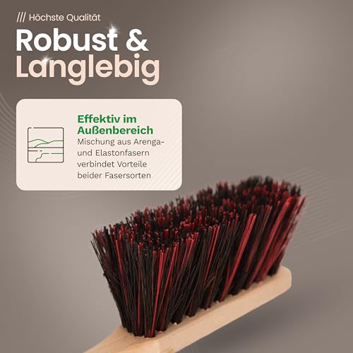 Novaliv 4X Kehrblech Set Kehrblechgarnitur Handfeger Arenga & ELASTONBORSTEN Kehrblech Metall Silber verzinkt Kehrblechbesen Handkehrset Kehrblechset Kehrschaufel Besen Feger und Kehrblech – Bild 6