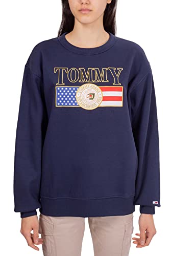 TOMMY JEANS - Women's crewneck relaxed sweatshirt with logo - Size S