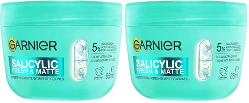 Garnier Pure Active Salicylic Fresh & Matte Sorbete Hidratante Antiimperfecciones - Ultraligera y refrescante -5% [Niacinamida+Ácido salicílico + Centella asiática]-Cruelty Free International y vegan
