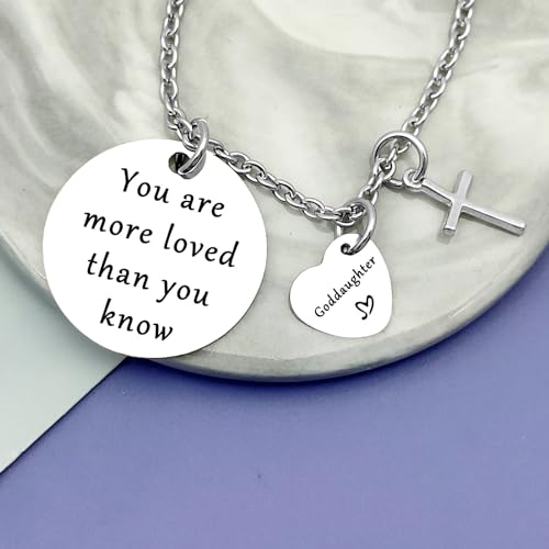 Goddaughter Gifts from Godmother Godfather Goddaughter Jewelry First Communion Gifts for Goddaughter Baptism Jewelry for Goddaughter Girls Birthday Gifts for Goddaughter Graduation Gift for Girls Her4