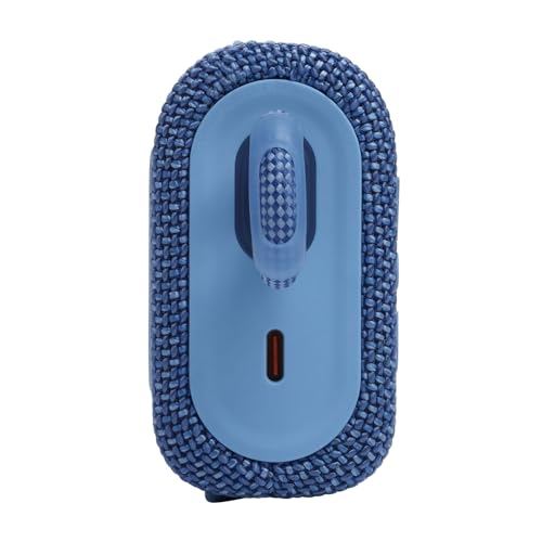 Image of JBL Go 3 Eco Bluetooth Wireless and Environmentally Friendly Speaker Waterproof 5 Hours Battery Life Blue
