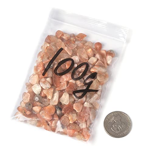 Image of 100 grams Small Tumbled Chips Polished Crushed Stone Crystal Healing Embellishments
