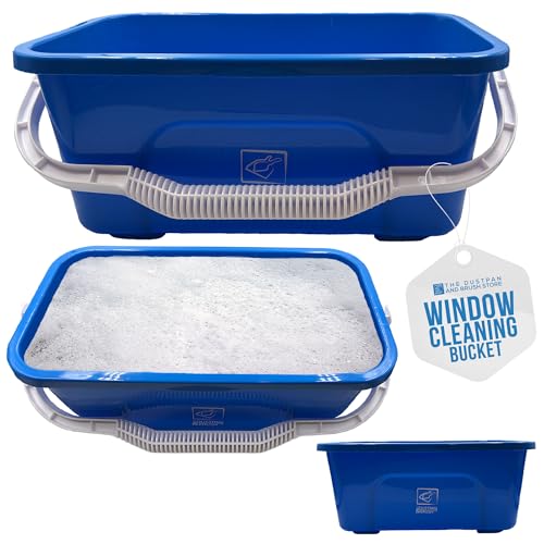 Window Cleaning Equipment Bucket - Large 42cm Window Cleaner Bucket for Domestic & Commercial Use Ergonomic Design Window Cleaning Perfect with Squeegee & Washer Applicator
