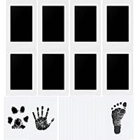 TOPHOPE Baby Handabdruck und Fußabdruck, Abdruckset für Neugeborene 0-6 Monate, Set, Hund, Pfotenabdruck Katze, Clean Touch Stempelkissen (8 PCS)