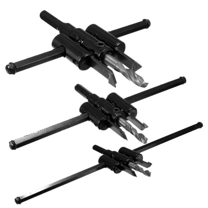 Image of DIY CRAFTS Adjustable Alloy Steel 30-120mm Saw Drill Bit Cutter