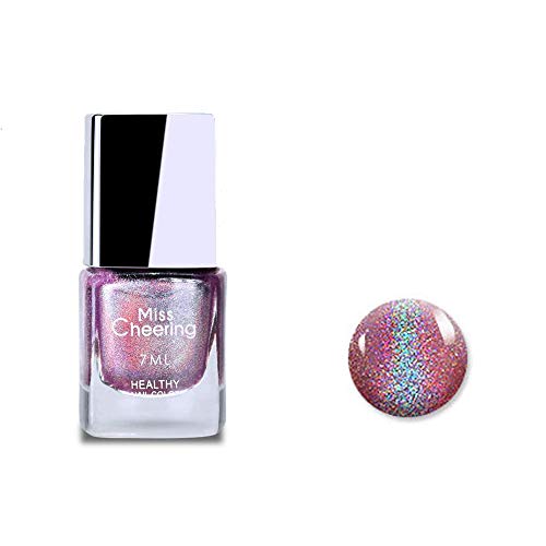 Ownest Holographic Nail Polish, Gorgeous Glossy Holographic Halo Glitter Polish Nail Art Nail