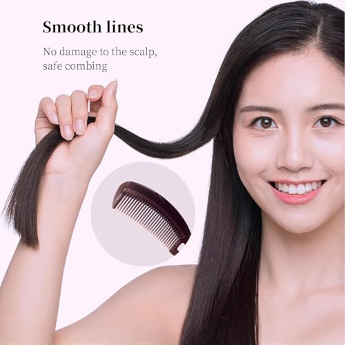Image of ActionRise Dandruff Comb Energy Massage Comb Scalp Brush for Dandruff Removal, Lice Remover Products, Hair Dressing Comb, Plastic, Brown, Unisex (Pack of 1)