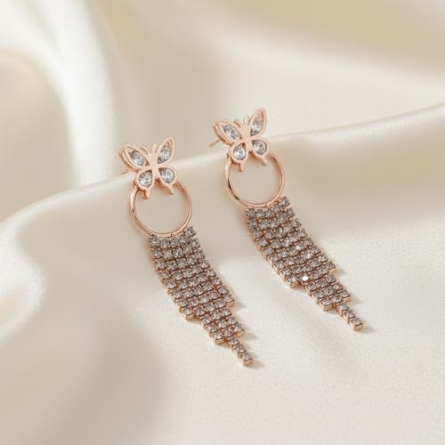 Image of Modern Dangle Earrings for Women | Chic Statement Earrings for Girls | Stylish Lightweight Fashion Jewelry for Casual, Party & Special Occasions