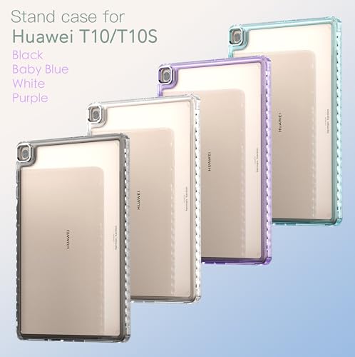 Coque Huawei MatePad T 10s transparente violette pour un usage nomade