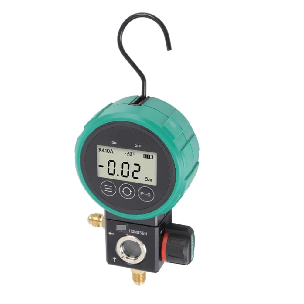 Medidor Digital de HVAC con Apagado Temporizado, Volante Ergonómico, Probador de Vacuómetro HVAC Estable y Multifuncional.
