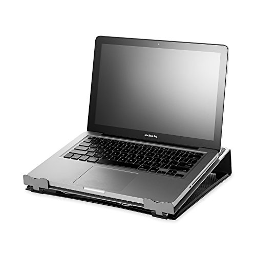 Rolodex Mesh Workspace Laptop Stand, Black/Silver (82410) - Thumbnail 3