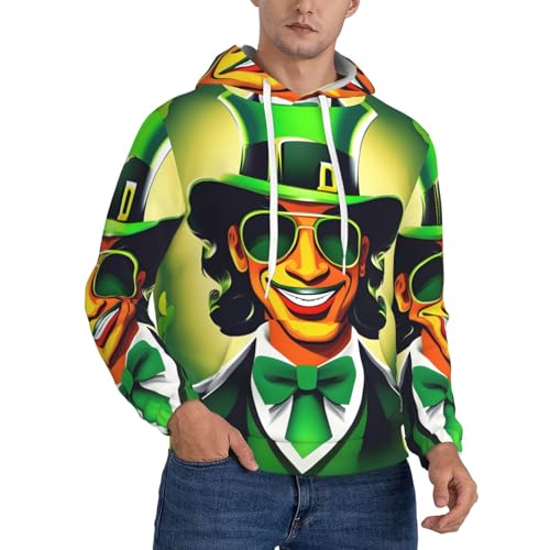 Sweat à capuche imprimé Happy St Patrick unisexe pour le sport