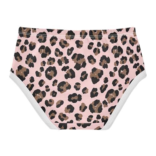 Black Brown Leopard Spots Pink Girls Underwear Toddlers 2t Cotton Panties for Girl Personalized Briefs Underpants2
