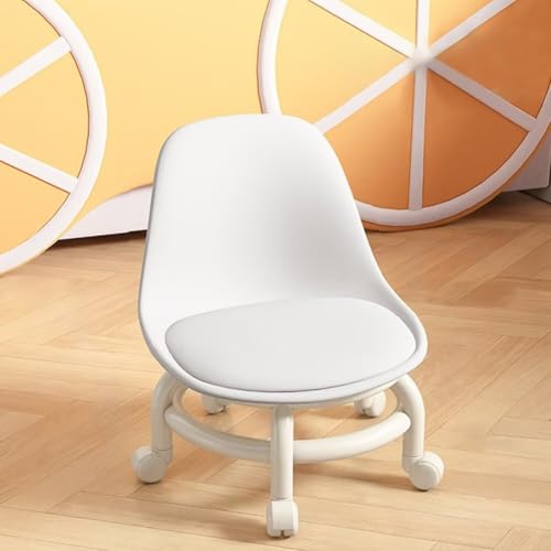 低床 椅子 ロースツール 背もたれ リビングルームスツール フットスツール 幅36*高さ45cm PUレザー 6色 キャスター付き 防水 人間工学 クショッン 組立簡単