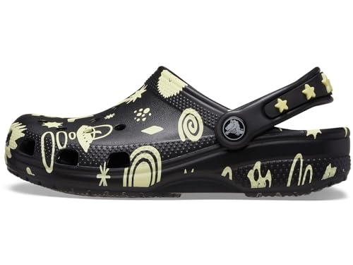 Image of Crocs Unisex-Child Classic Glow in the Dark Clogs (Little Kid /Big Kid)