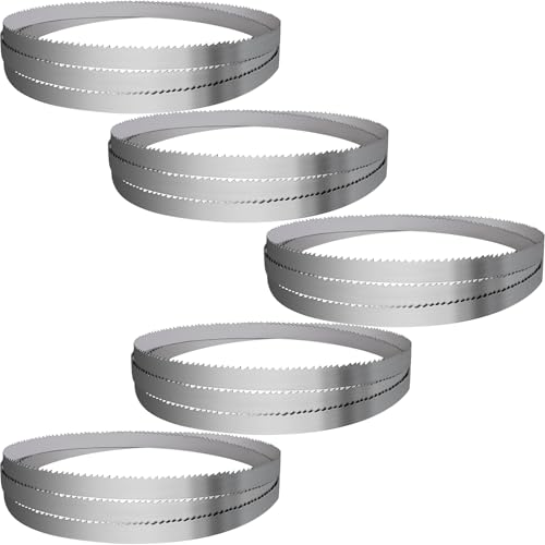 144" Sawmill Bandsaw Blades 5-Pack Compatible with Wood-Mizer, Bandsaw Blades