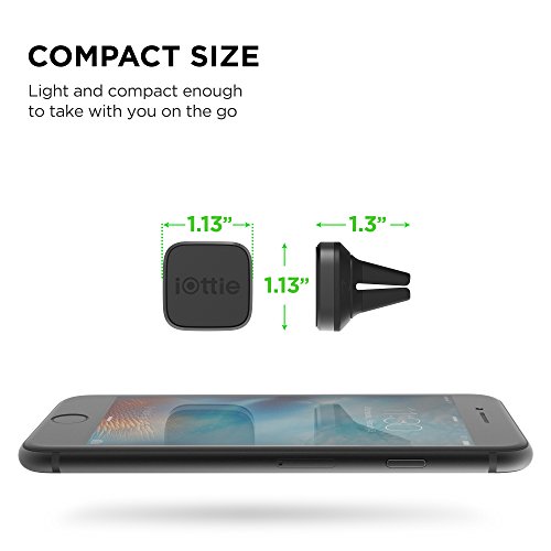 iOttie iTap Mini Magnetic Premium Air Vent Mount Holder for Easy Hands-Free Use, Secure Grip and 360-Degree Rotation for All Smartphones