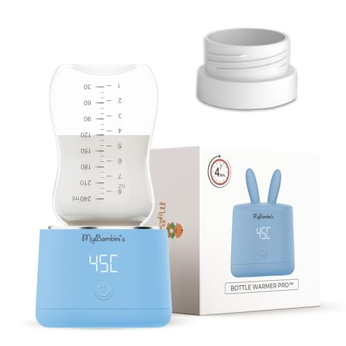 Hoapin Scaldabiberon Portatile Senza Fili - 4 Temperature, Batteria 6000mAh, Con 6 Adattatori Per Biberon