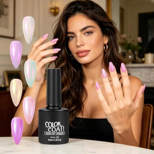 Kit de gel para uñas esmalte perlado efecto salón y spa 3
